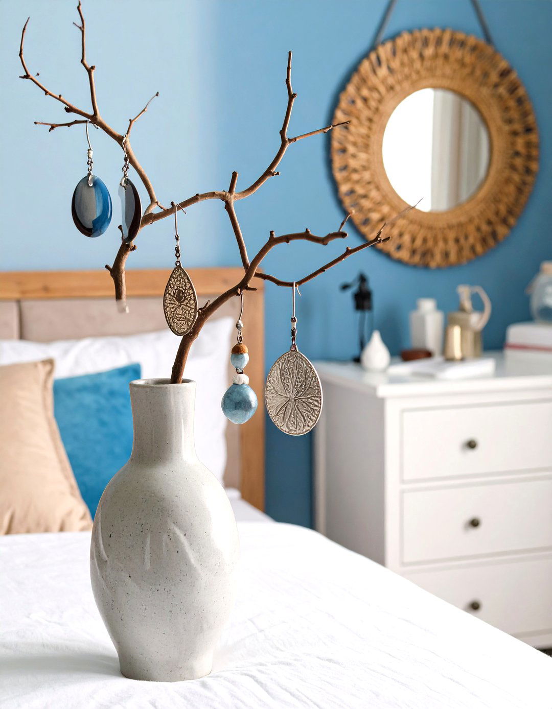 Vintage Branch Tree Stand with Natural Elegance - 24 Earring Storage Ideas