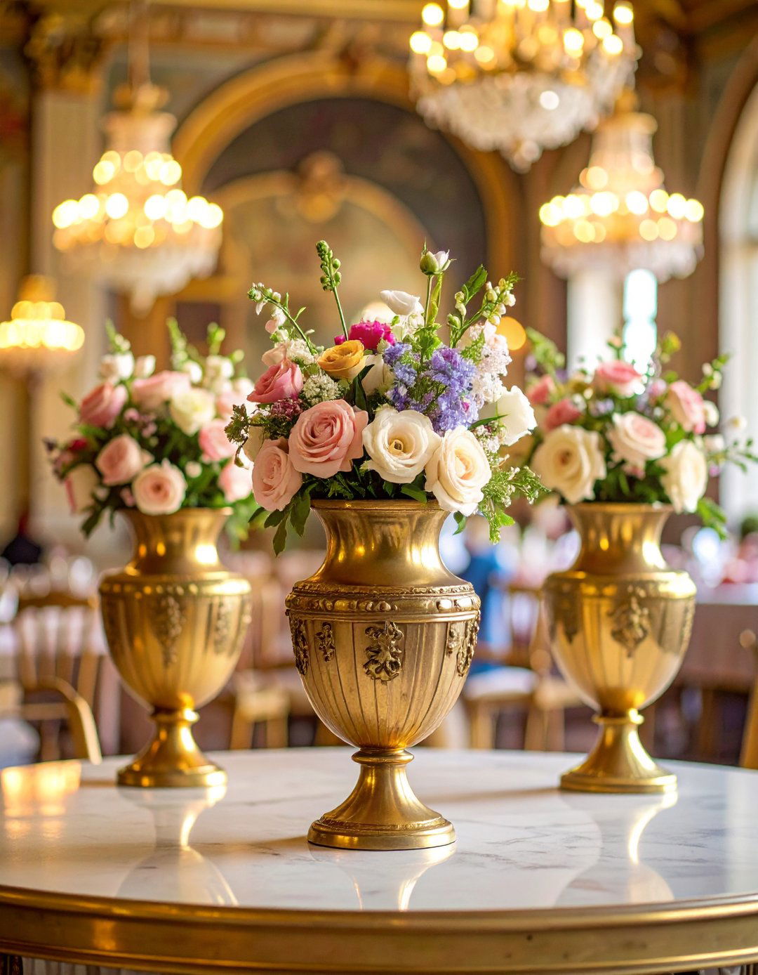 Vintage Brass Collection - 24 Bud Vase Wedding Centerpiece Ideas