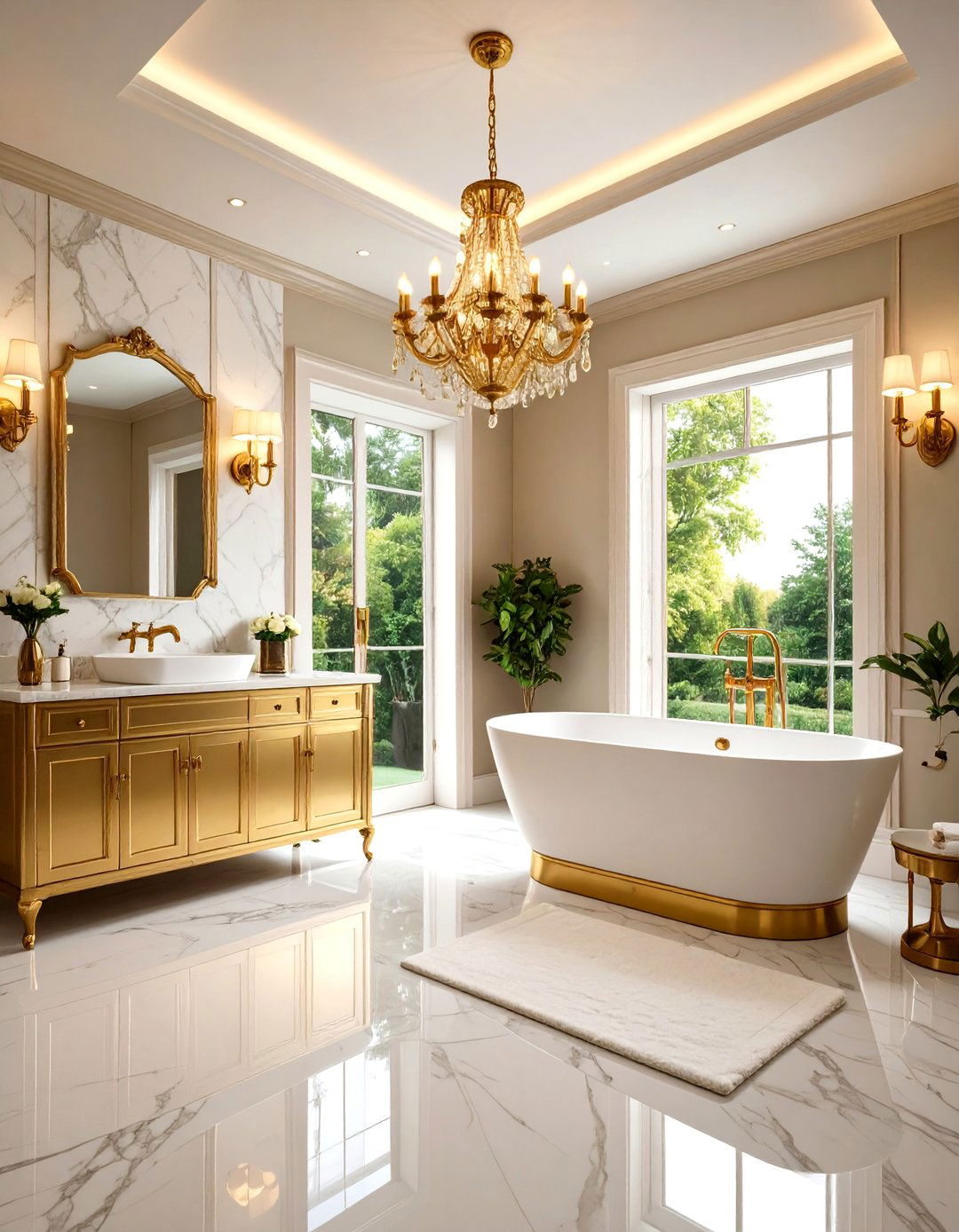 Vintage Brass Luxury Collection - 24 Elegant Bathroom Decor Ideas