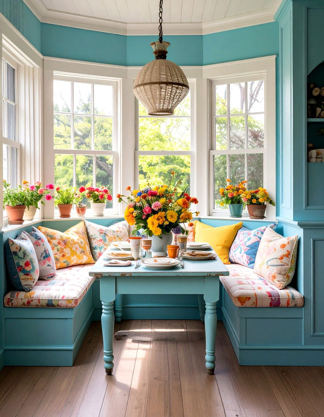 Vintage Breakfast Nook - 24 Vintage Decor Ideas