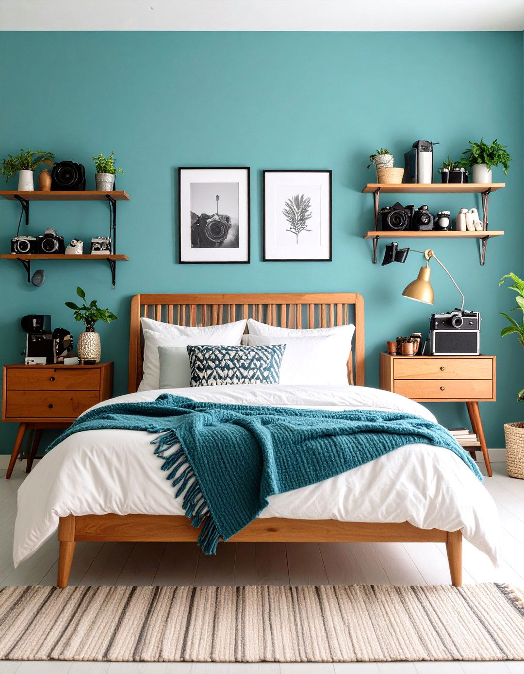 Vintage Camera Collection Room with Photography Focus - 24 Indie Room Ideas