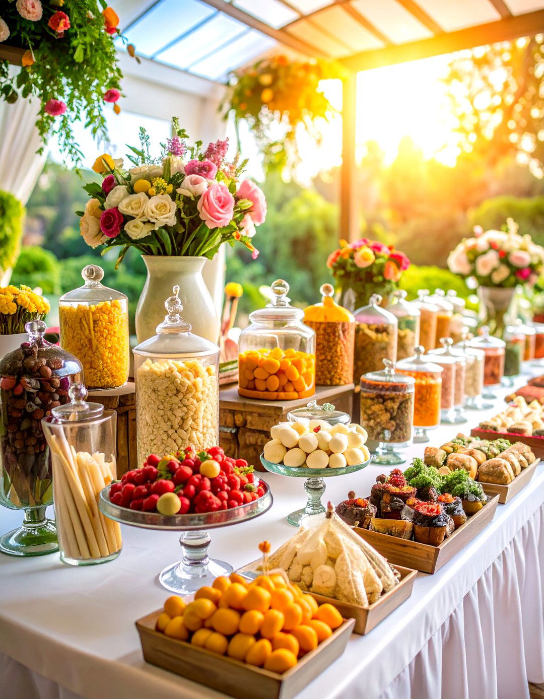 Vintage Candy Bar Display - 24 Wedding Dessert Ideas