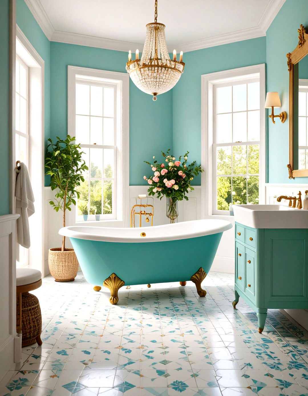 Vintage Character Historic Charm - 24 Large Bathroom Ideas