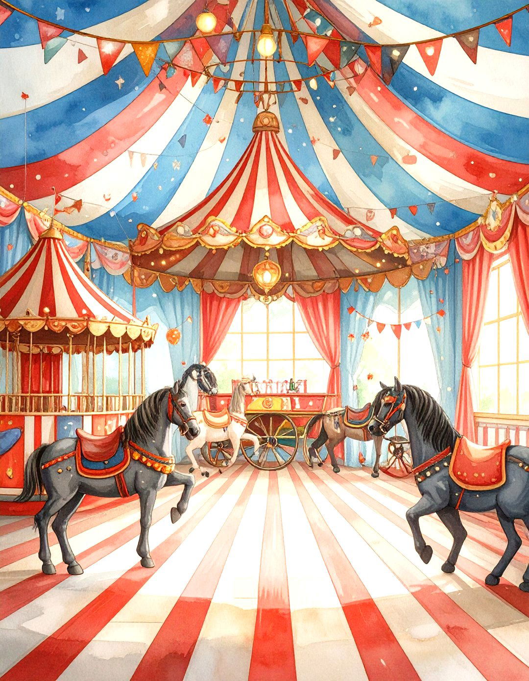Vintage Circus Adventure Room - 24 Vintage Nursery Ideas