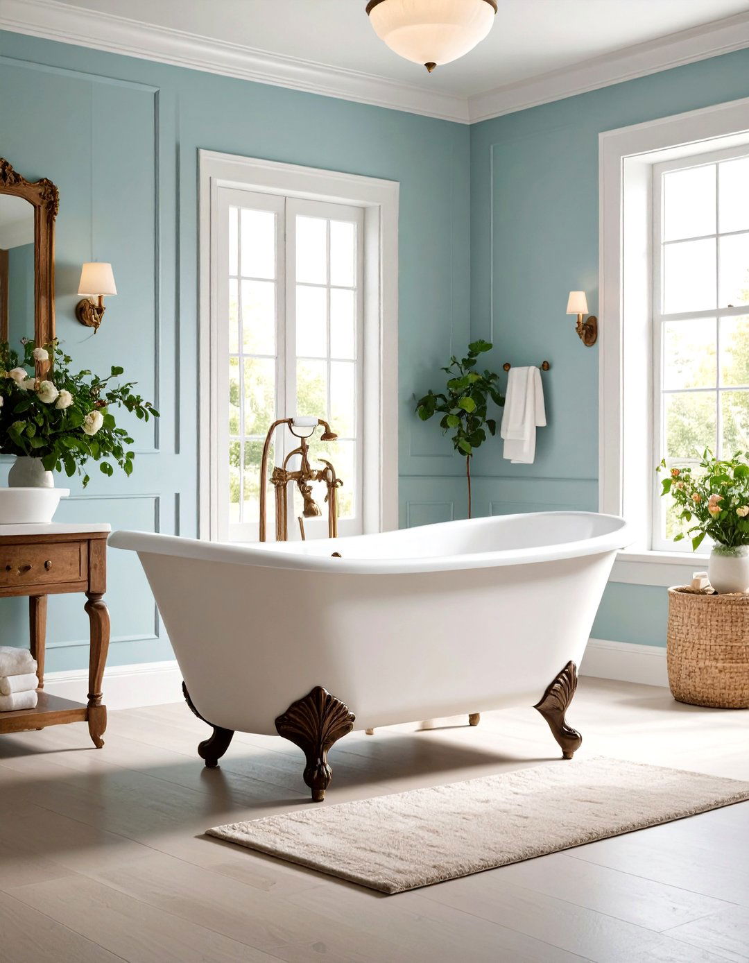 Vintage Clawfoot Cast Iron Bathtub - 24 Bathtub Ideas