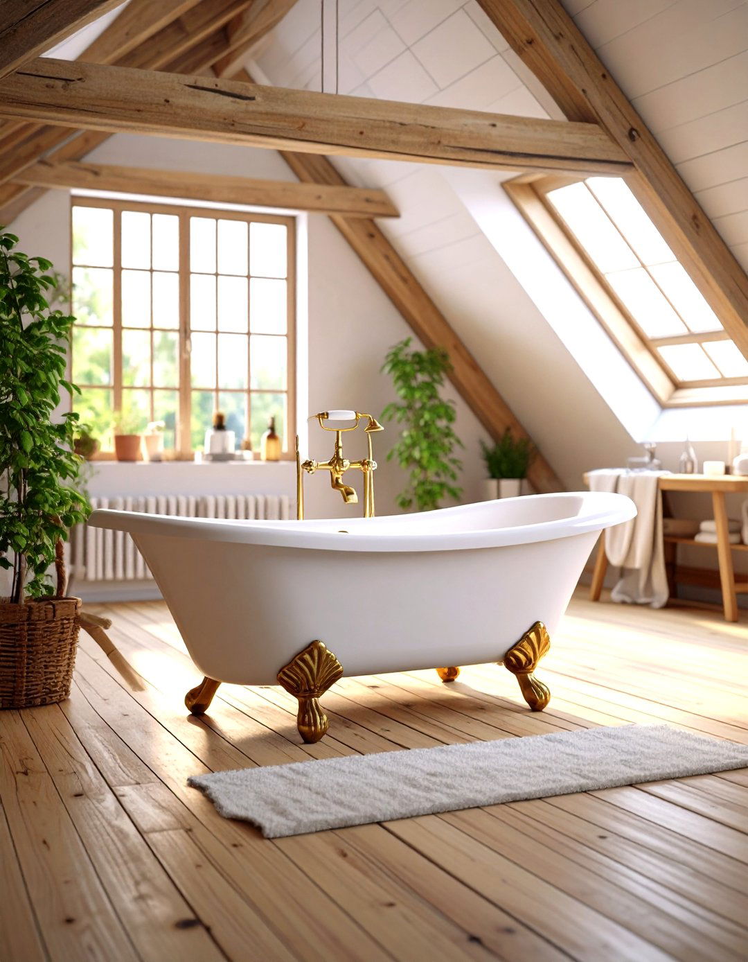 Vintage Clawfoot Integration - 24 Attic Bathroom Ideas