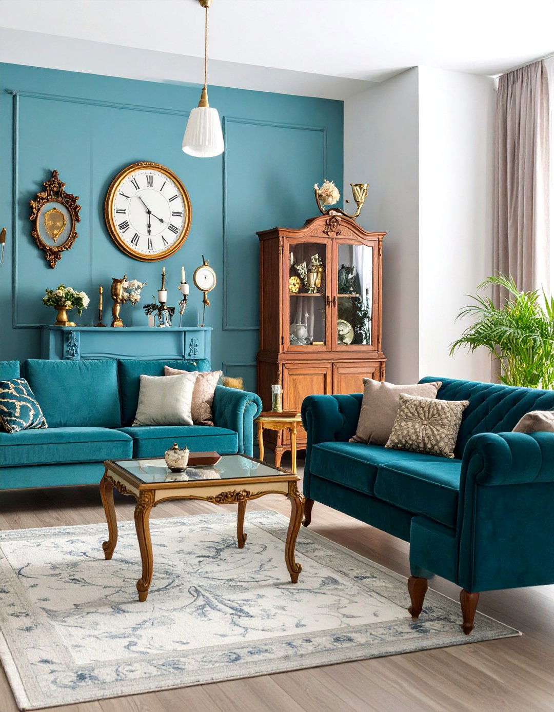 Vintage Clock Collection - 24 Sofa Table Decor Ideas