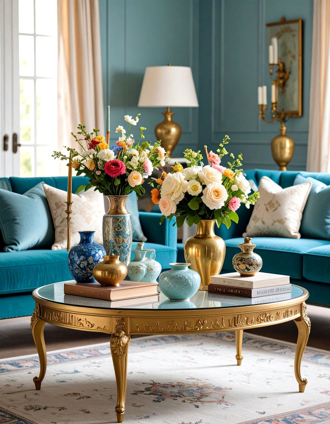 Vintage Collection Display Arrangement - 24 Coffee Table Decor Ideas