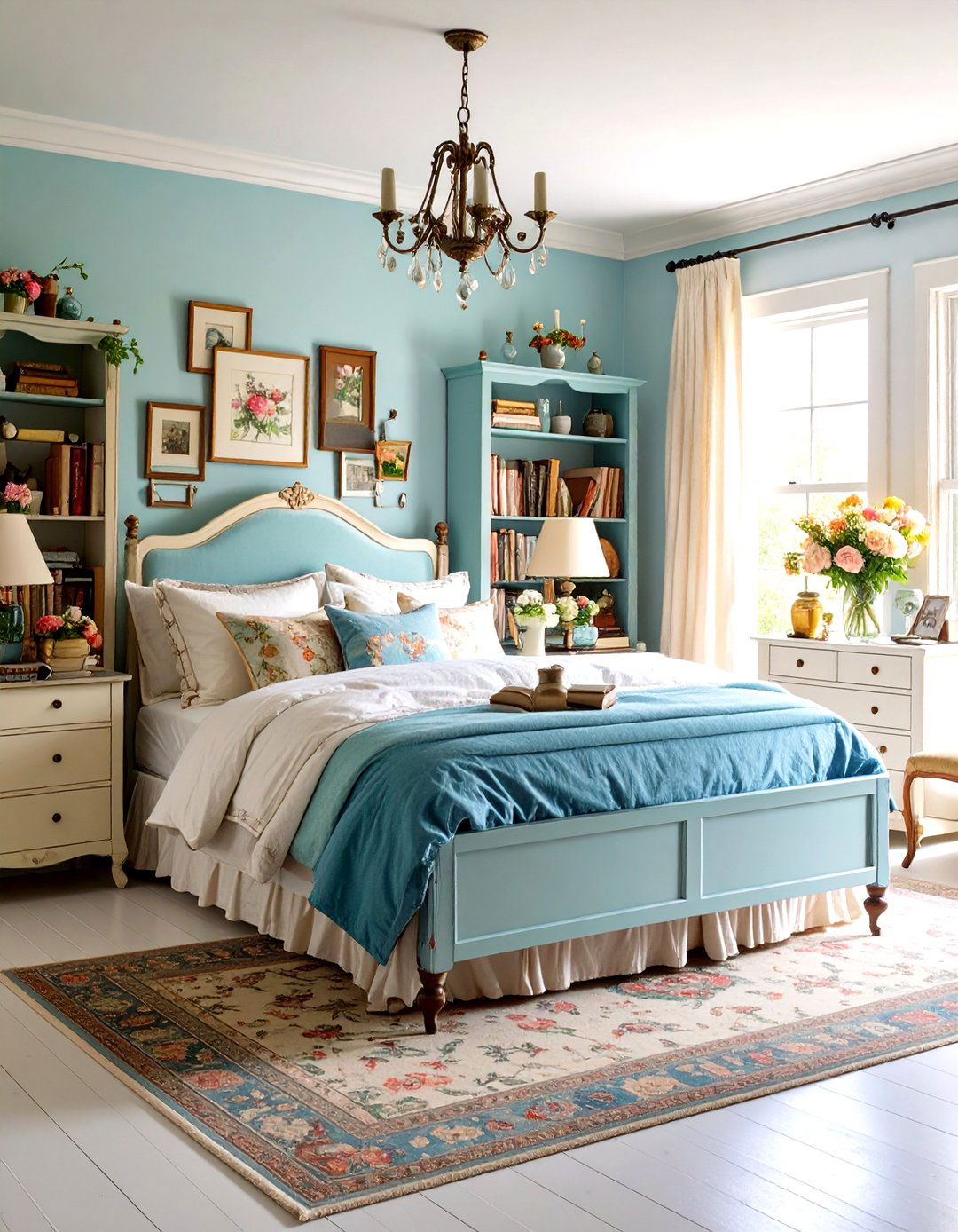 Vintage Collection Display - 24 Grandmillennial Style Bedroom Ideas