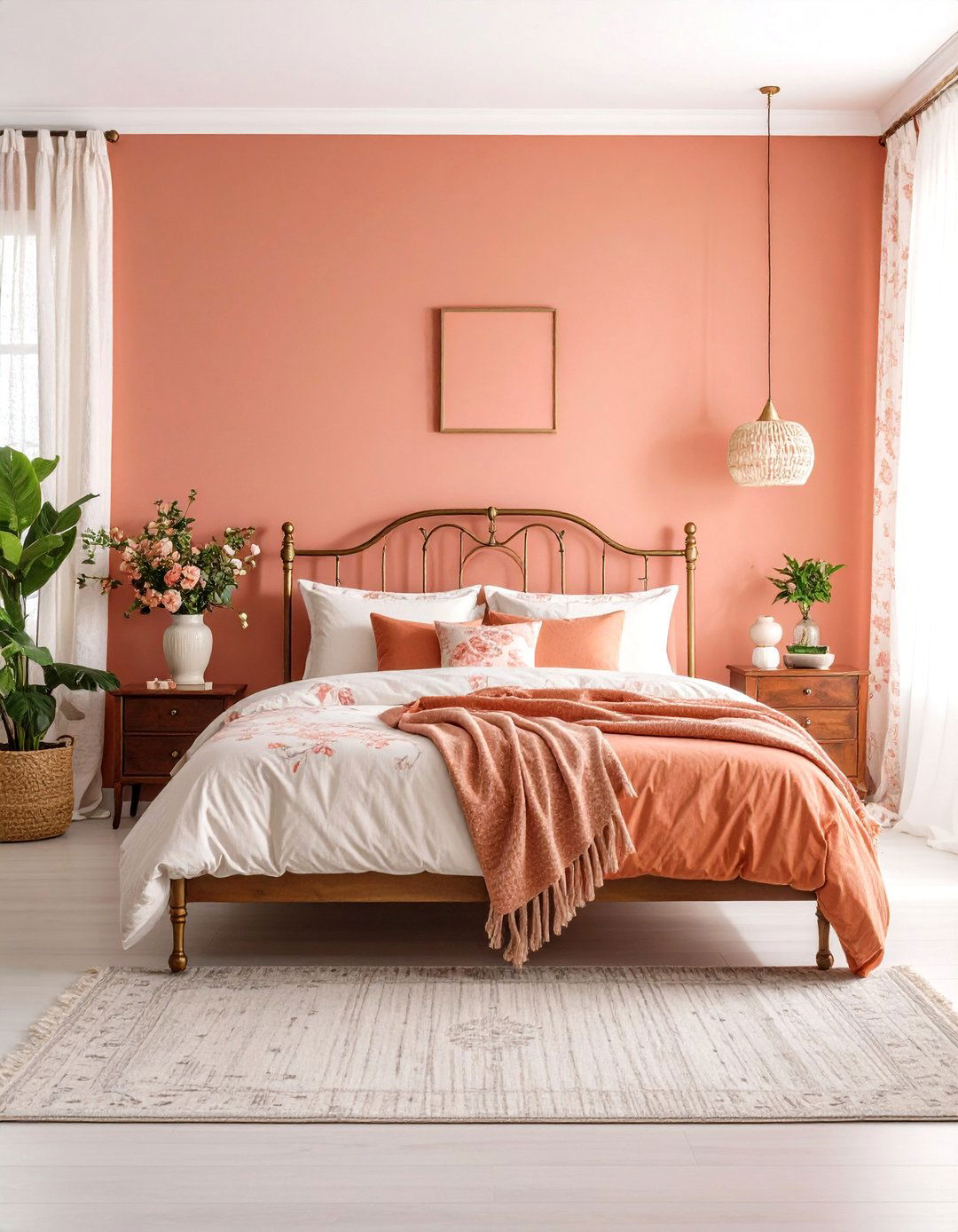 Vintage Coral Bedroom - 24 Coral Bedroom Ideas