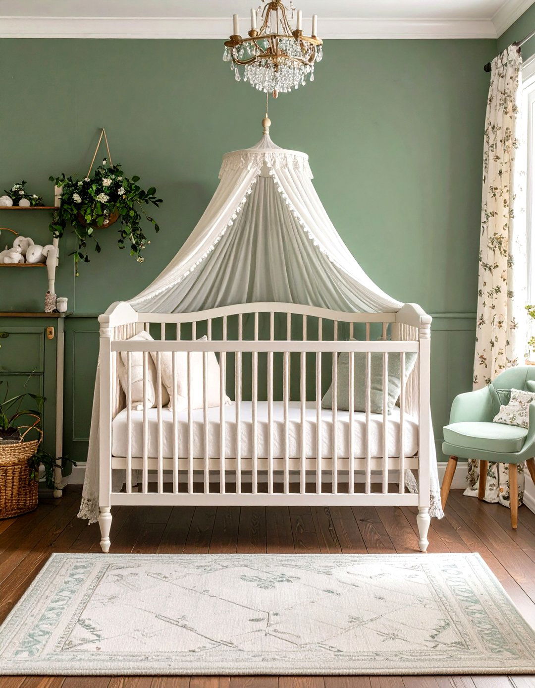 Vintage Cottage Theme - 24 Sage Green Nursery Ideas