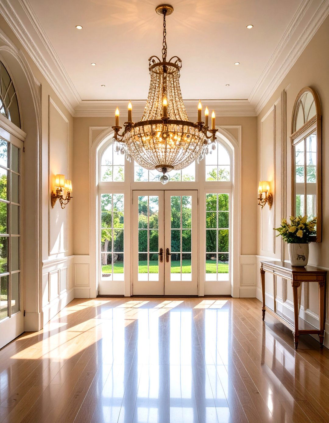 Vintage Crystal Glamour - 24 Entryway Lighting Ideas