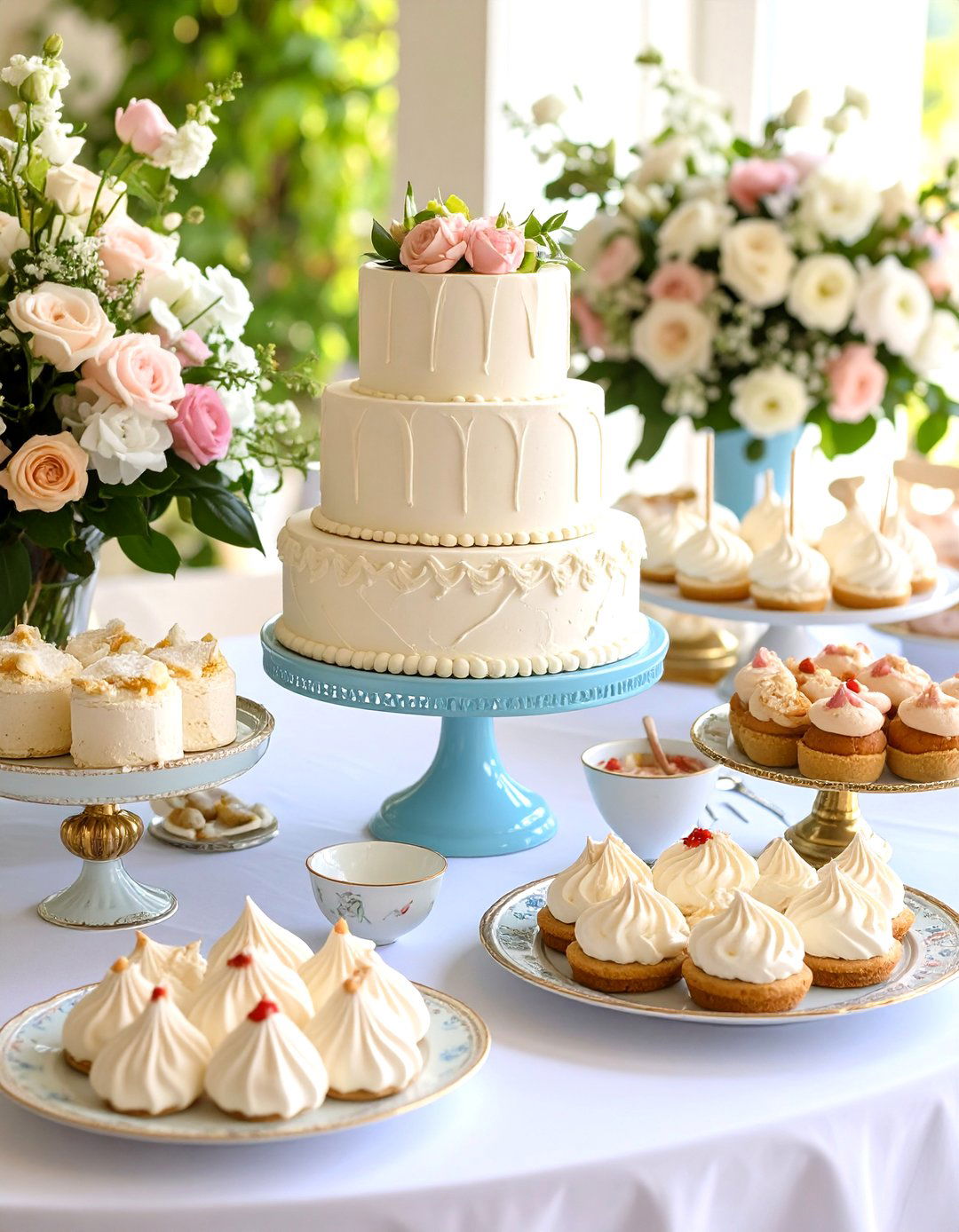 Vintage Dessert Alternative Reception Display - 24 Wedding Reception Ideas