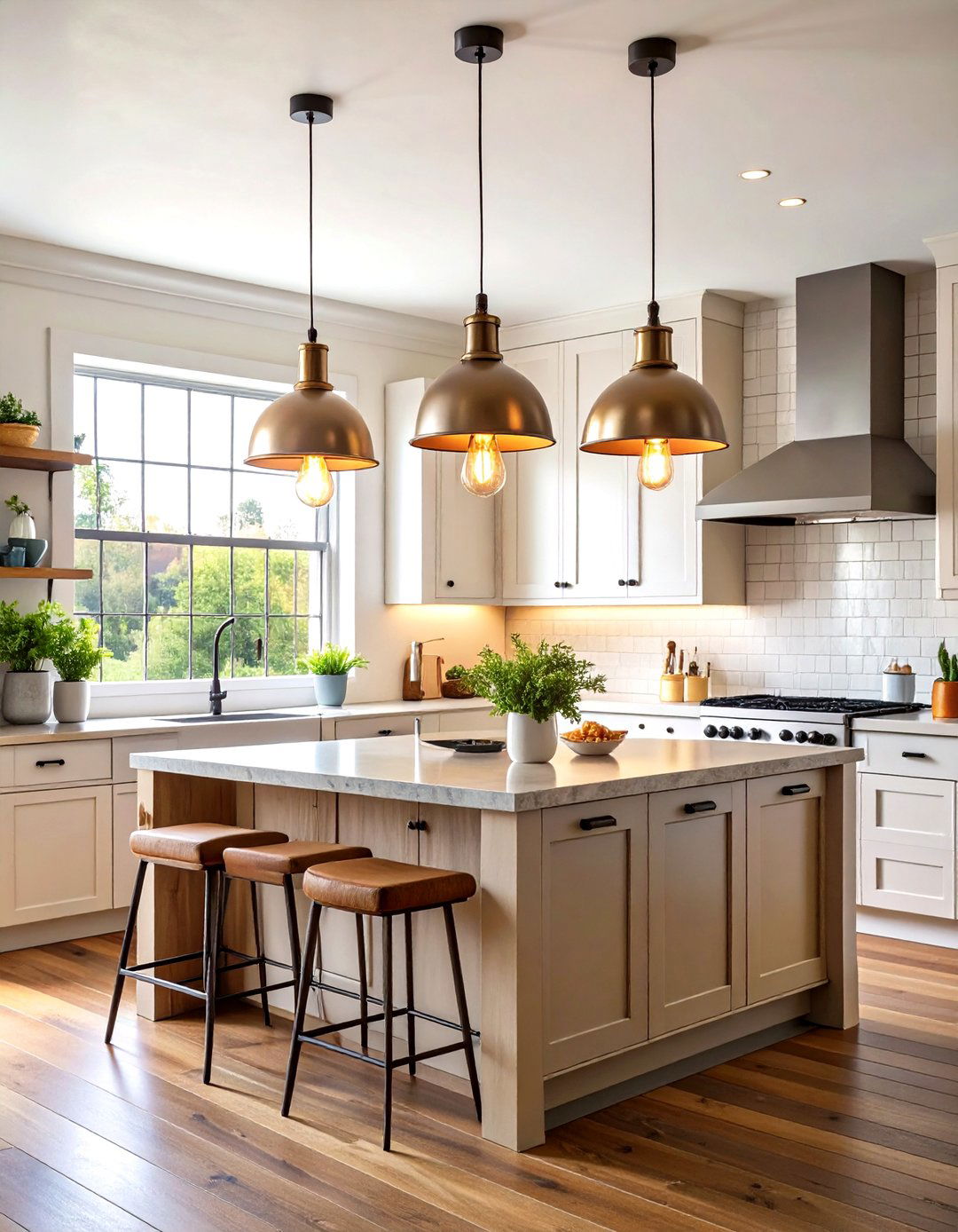 Vintage Edison Bulb Pendants - 24 Small Kitchen Lighting Ideas