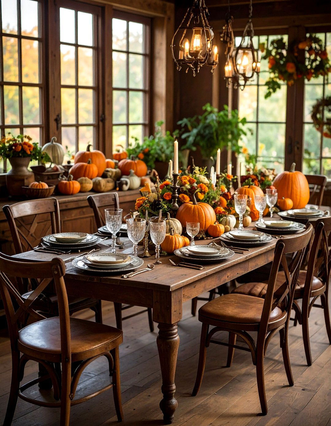 Vintage Element Integration - 24 Friendsgiving Decor Ideas