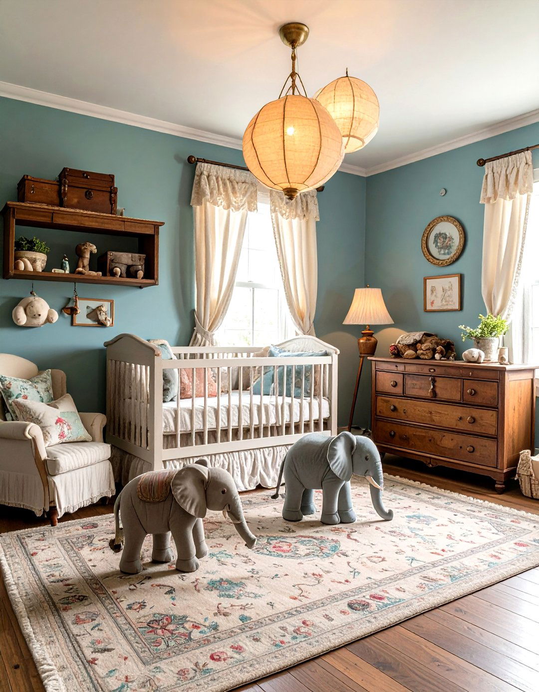 Vintage Elephant Nursery Style - 24 Elephant Nursery Ideas