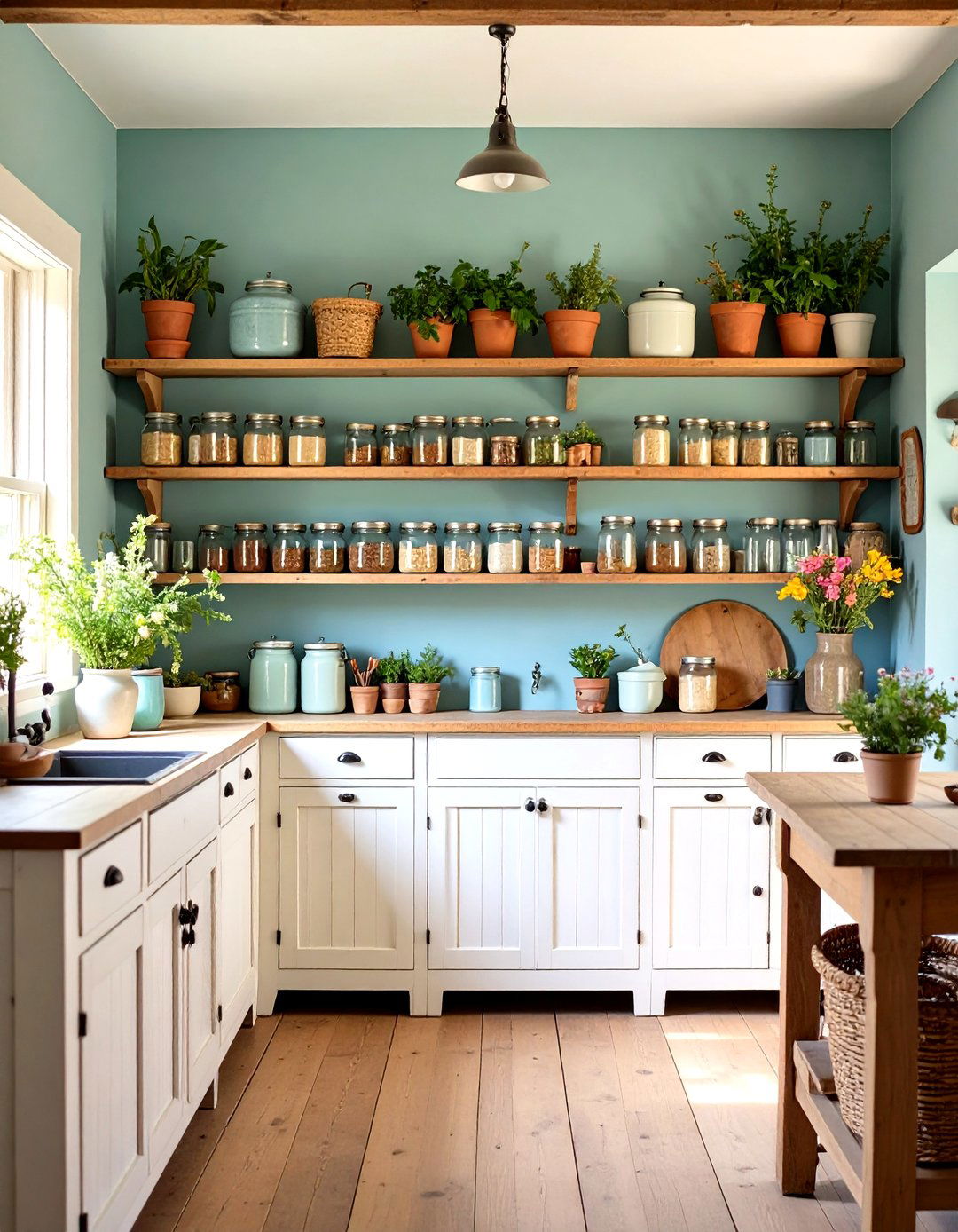 Vintage Farmhouse Craft Room - 24 Craft Room Ideas