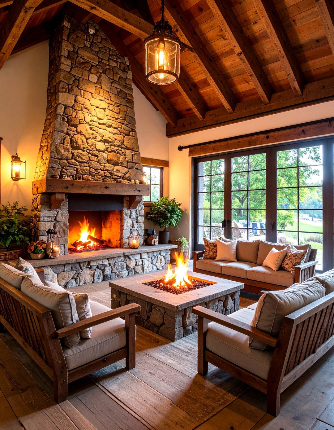 Vintage Farmhouse Fire Pit - 24 Sunken Fire Pit Ideas