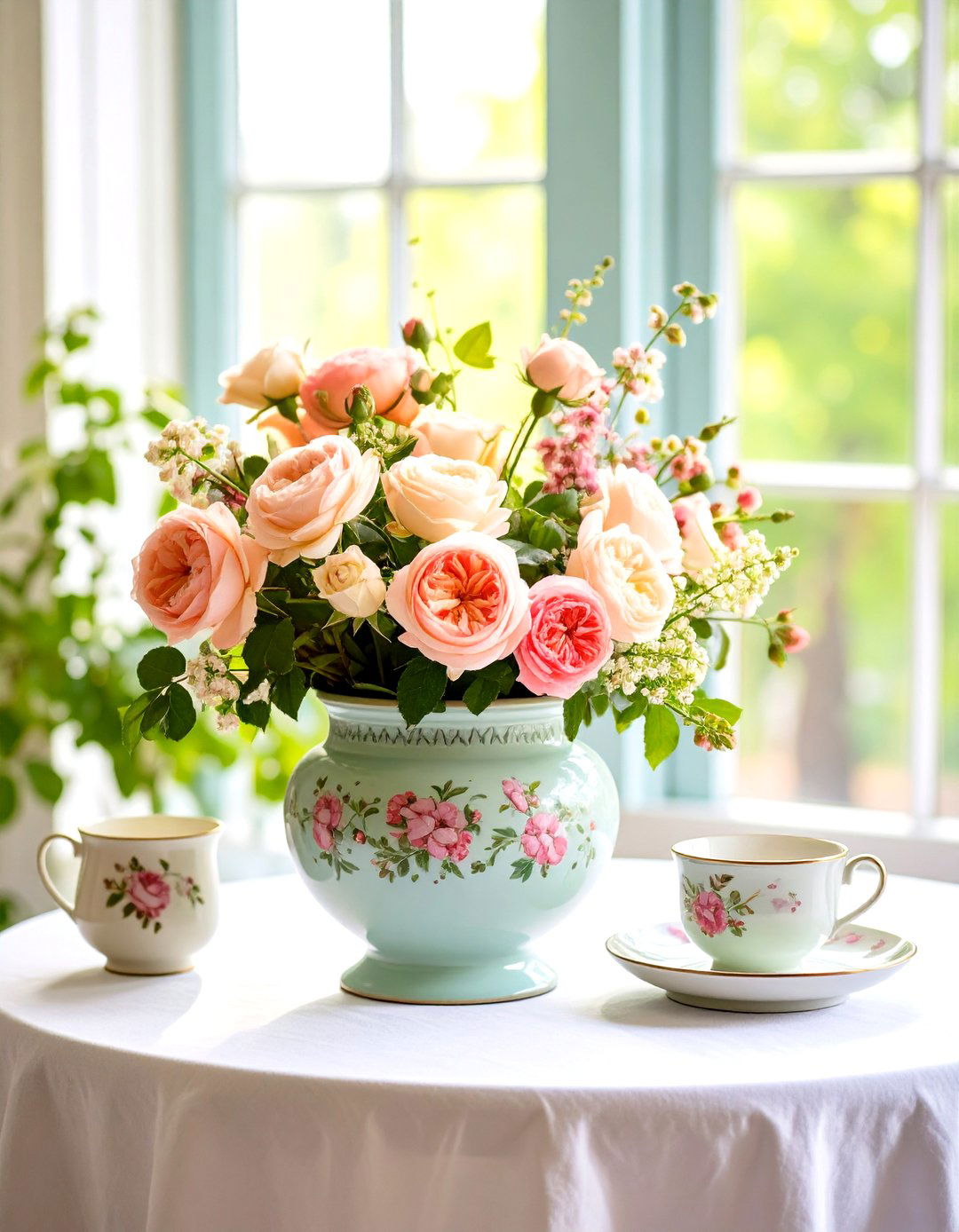Vintage Floral Hand Painted Pots - 24 Painted Pot Ideas