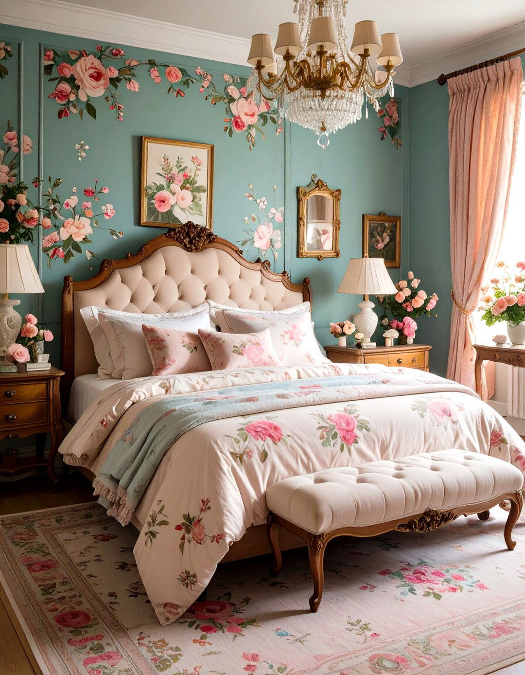 Vintage Floral Romance - 24 Bedroom Decor Ideas