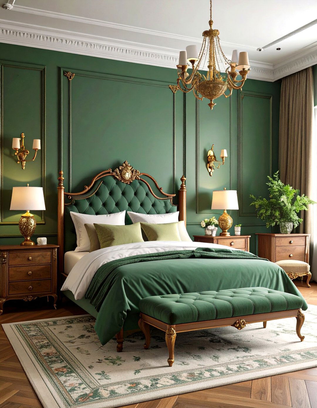 Vintage Forest Green Bedroom - 24 Forest Green Bedroom Ideas