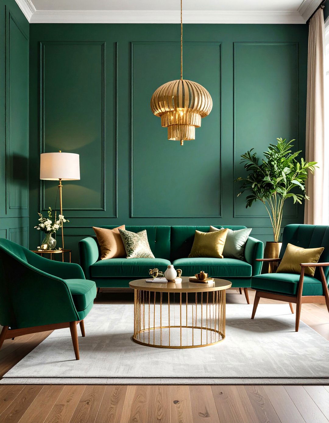 Vintage Forest Green Living Room - 24 Forest Green Living Room Ideas