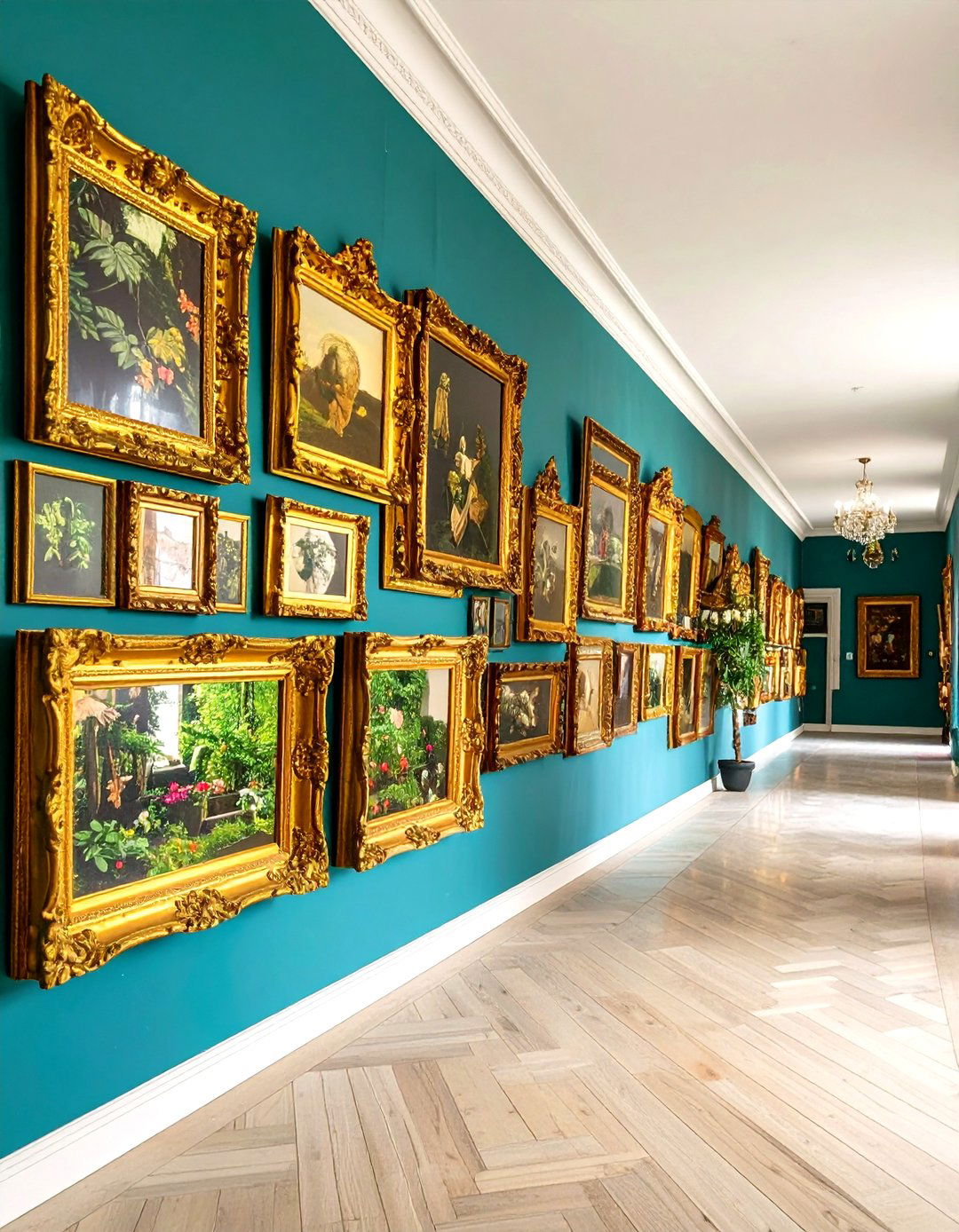 Vintage Frame Gallery Collage - 24 Boho Wall Decor Ideas