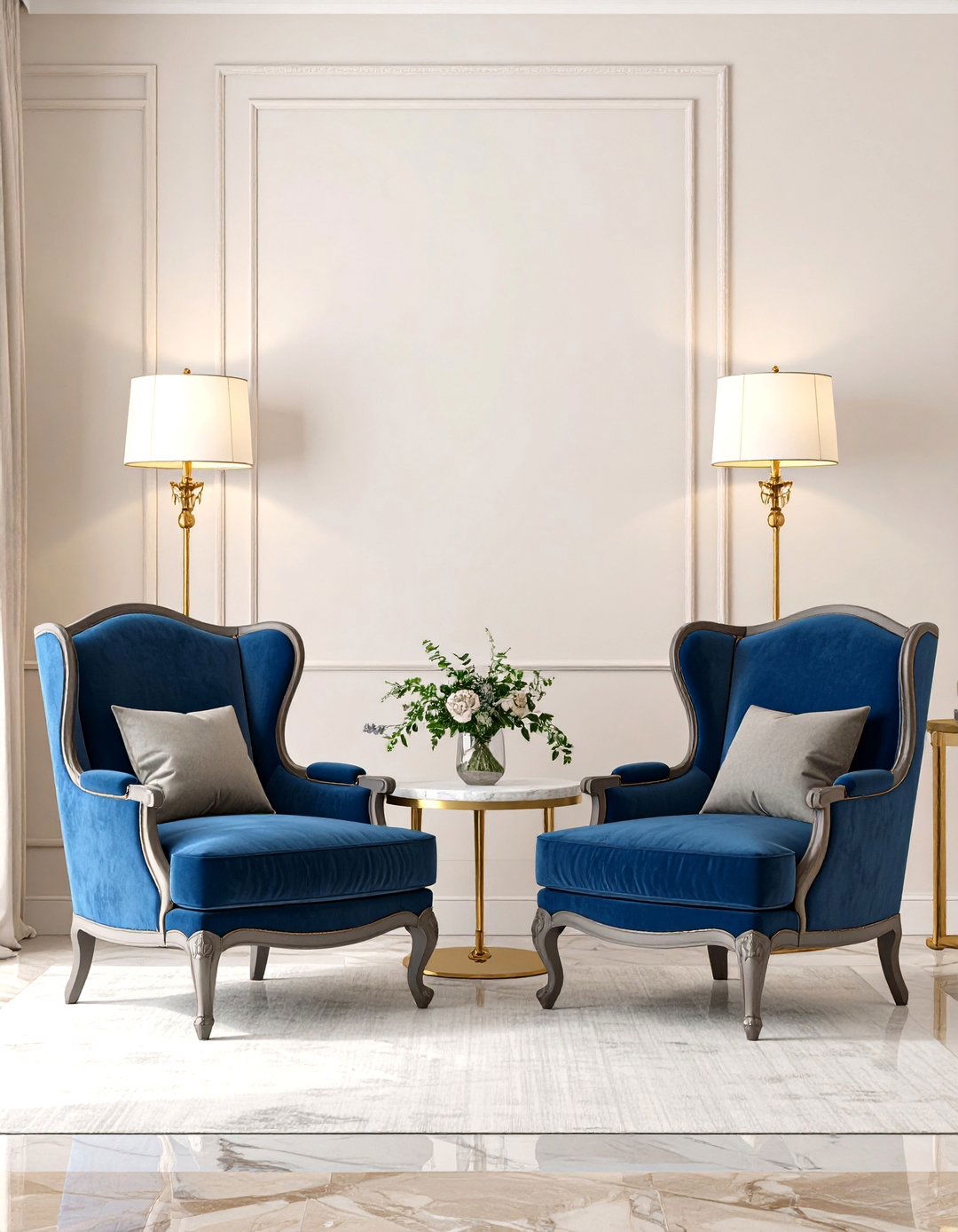 Vintage French Bergere Chair Seating - 24 Parisian-style Living Room Ideas