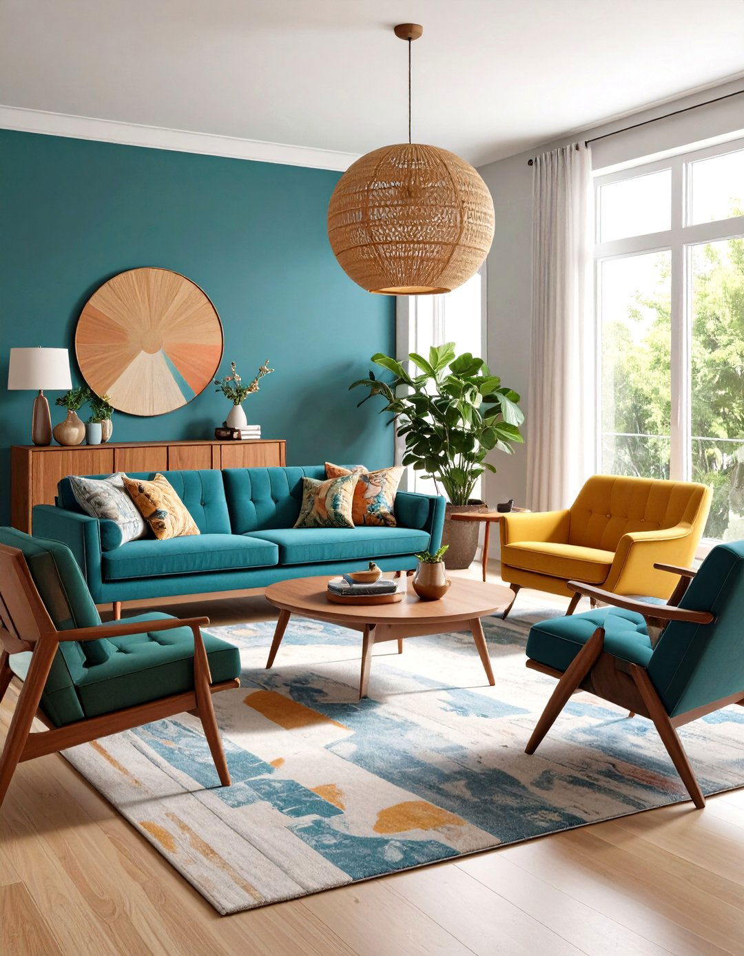 Vintage Furniture Collection Curation - 24 Mid-Century Modern Living Room Ideas