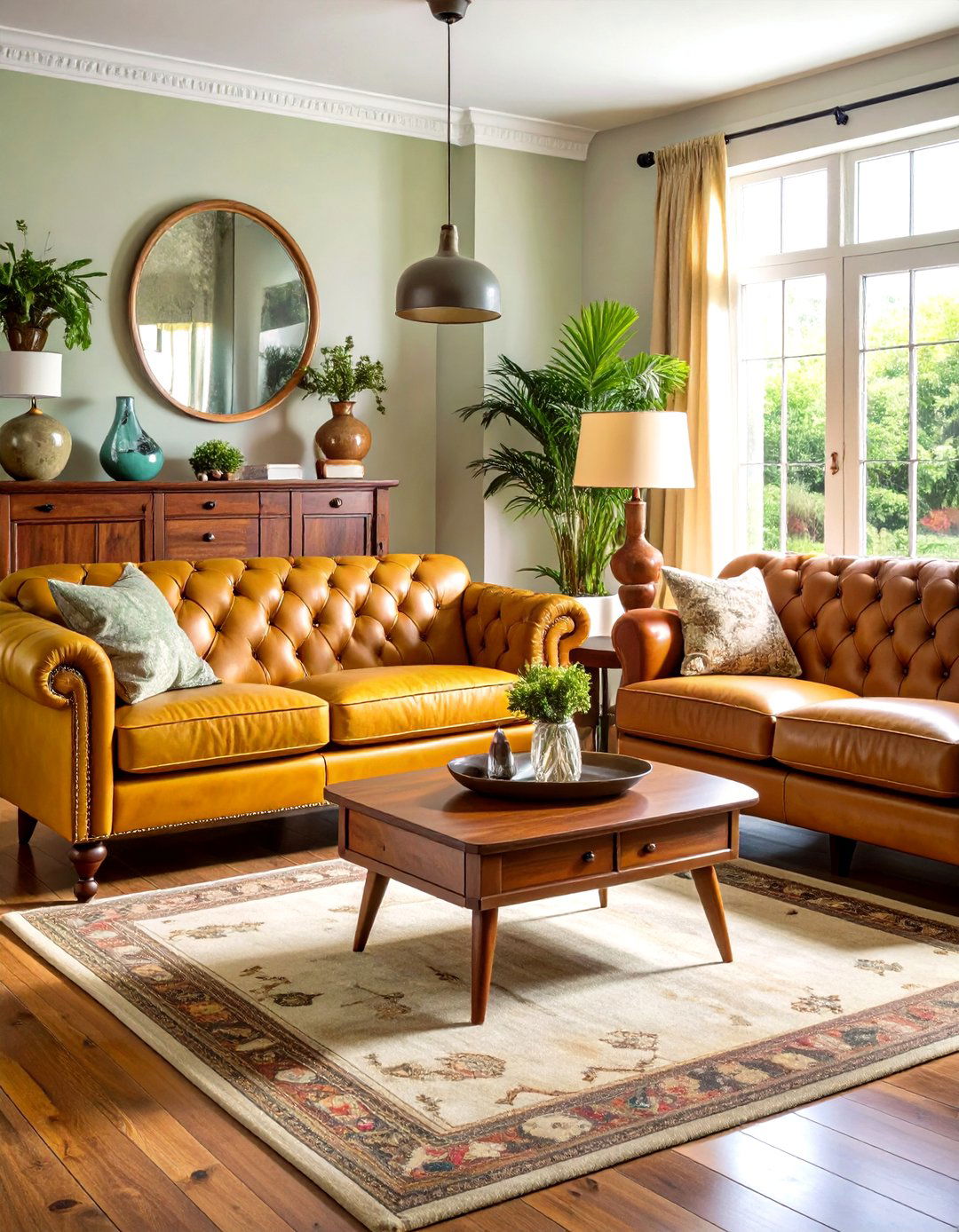 Vintage Furniture Integration - 24 Eclectic Living Room Ideas