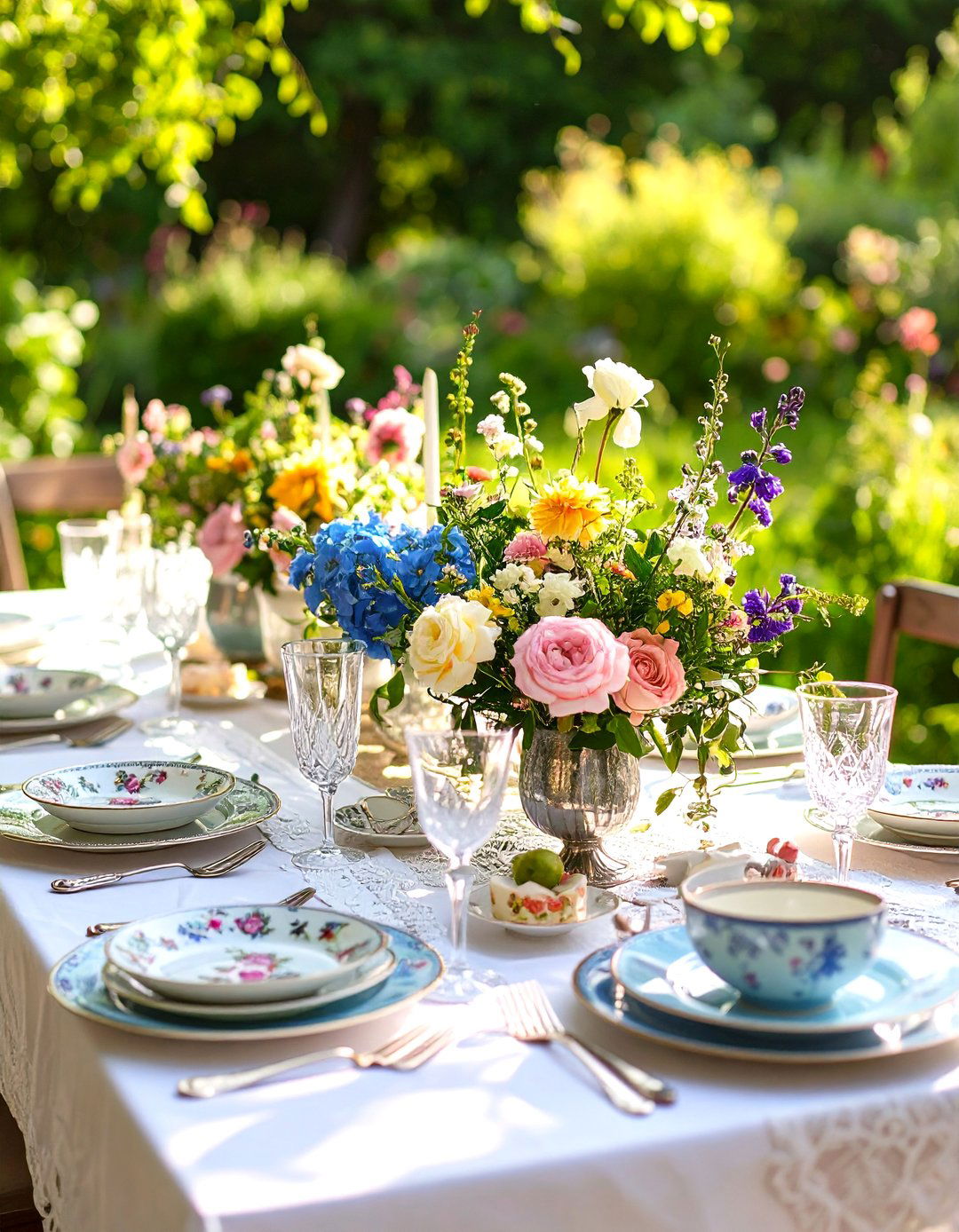 Vintage Garden Party Romance - 24 Table Setting Ideas