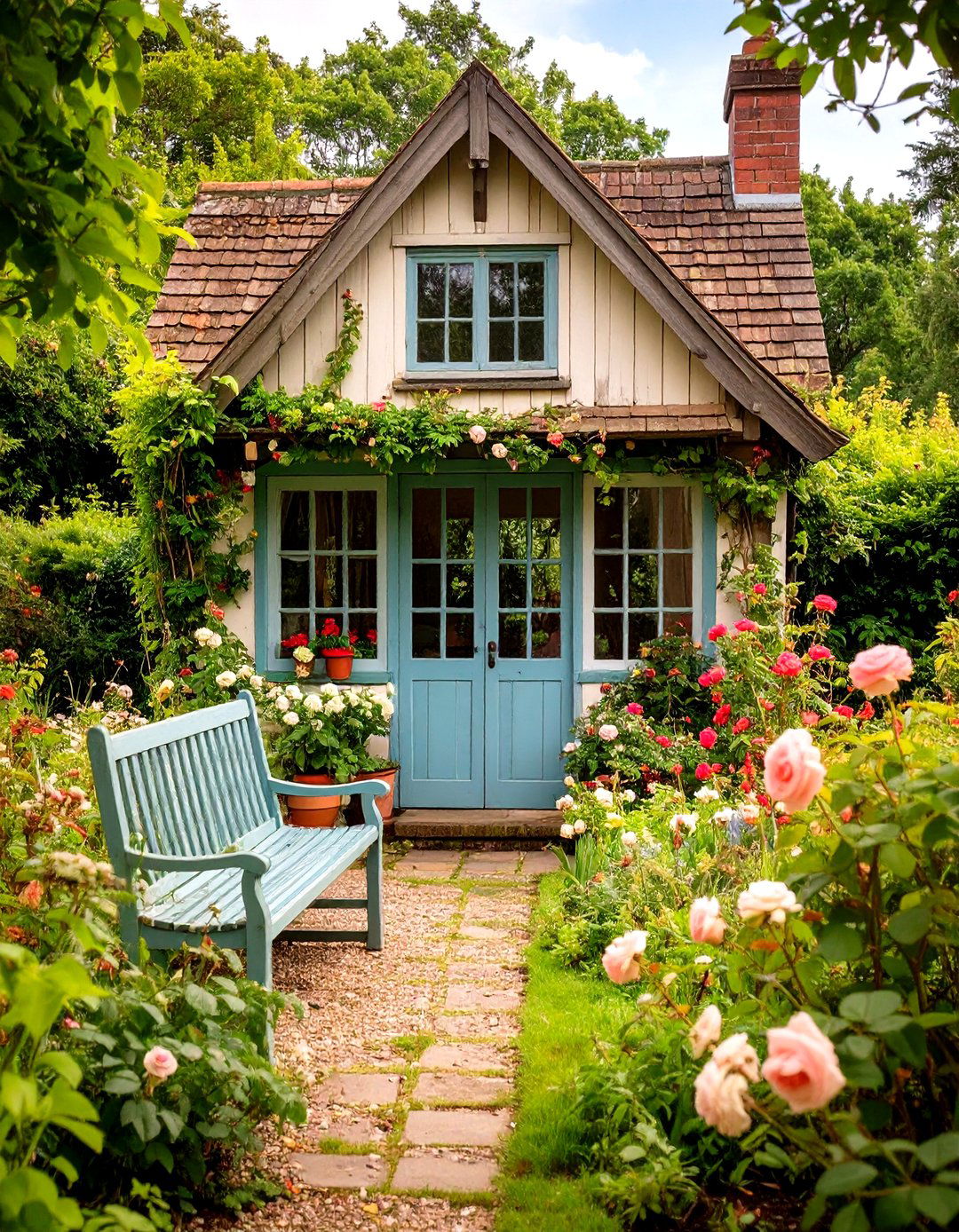 Vintage Garden Potting House - 24 Garden Shed Ideas
