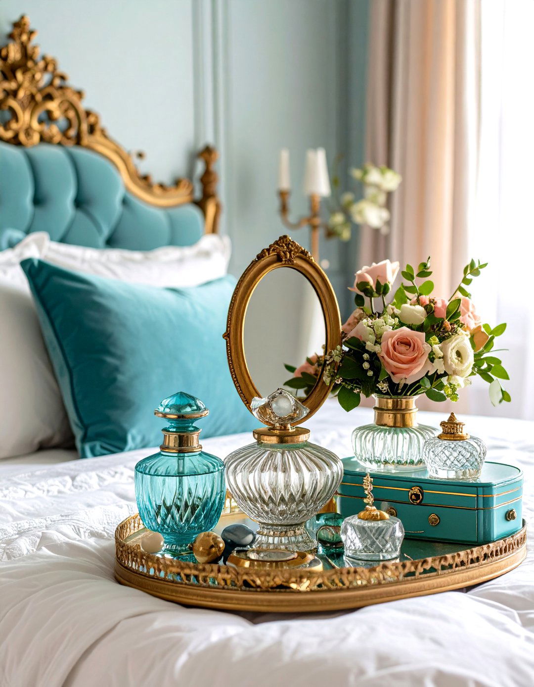 Vintage Glam Accessories - 24 Glam Bedroom Ideas