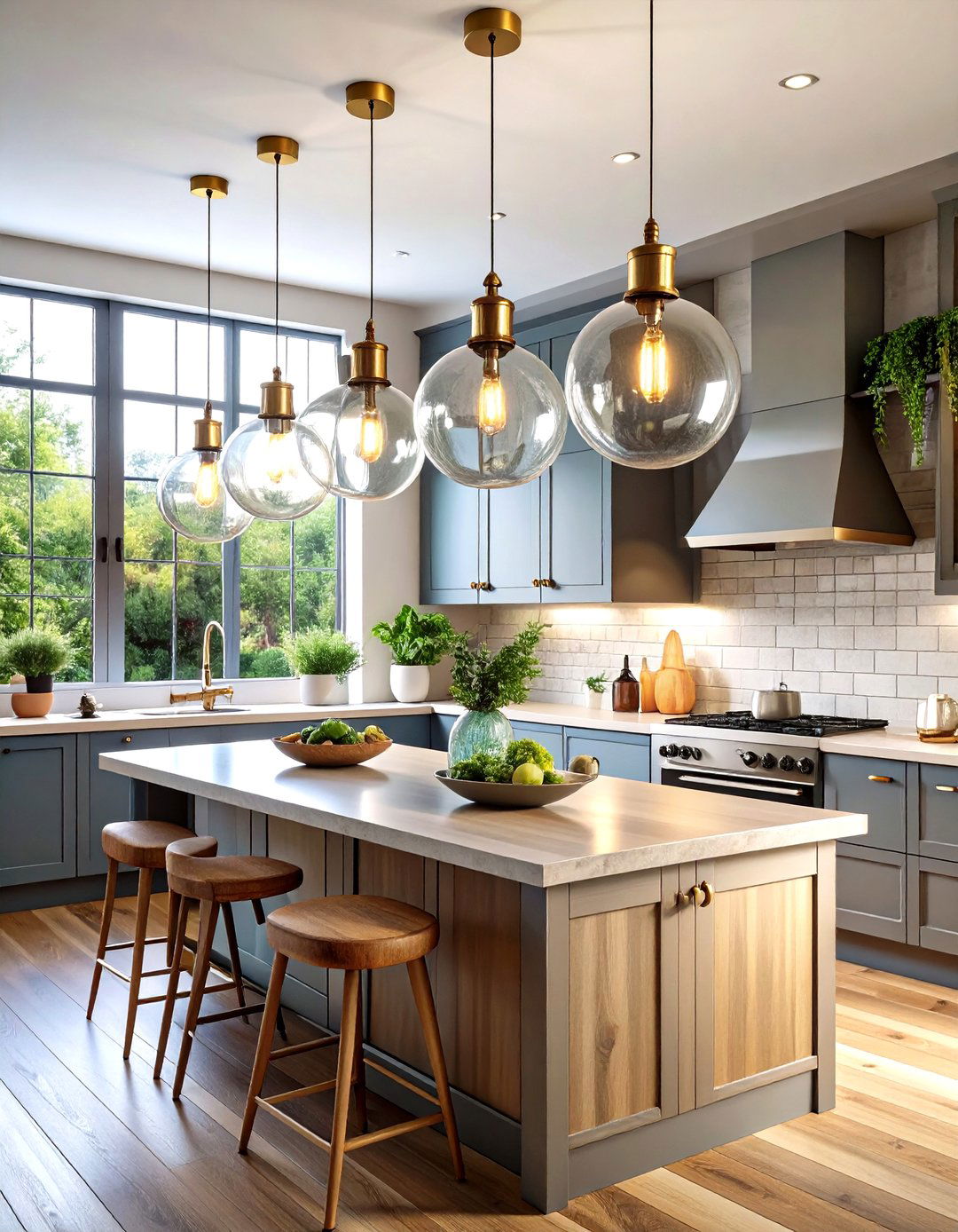 Vintage Glass Globe Collection - 24 Kitchen Lighting Ideas