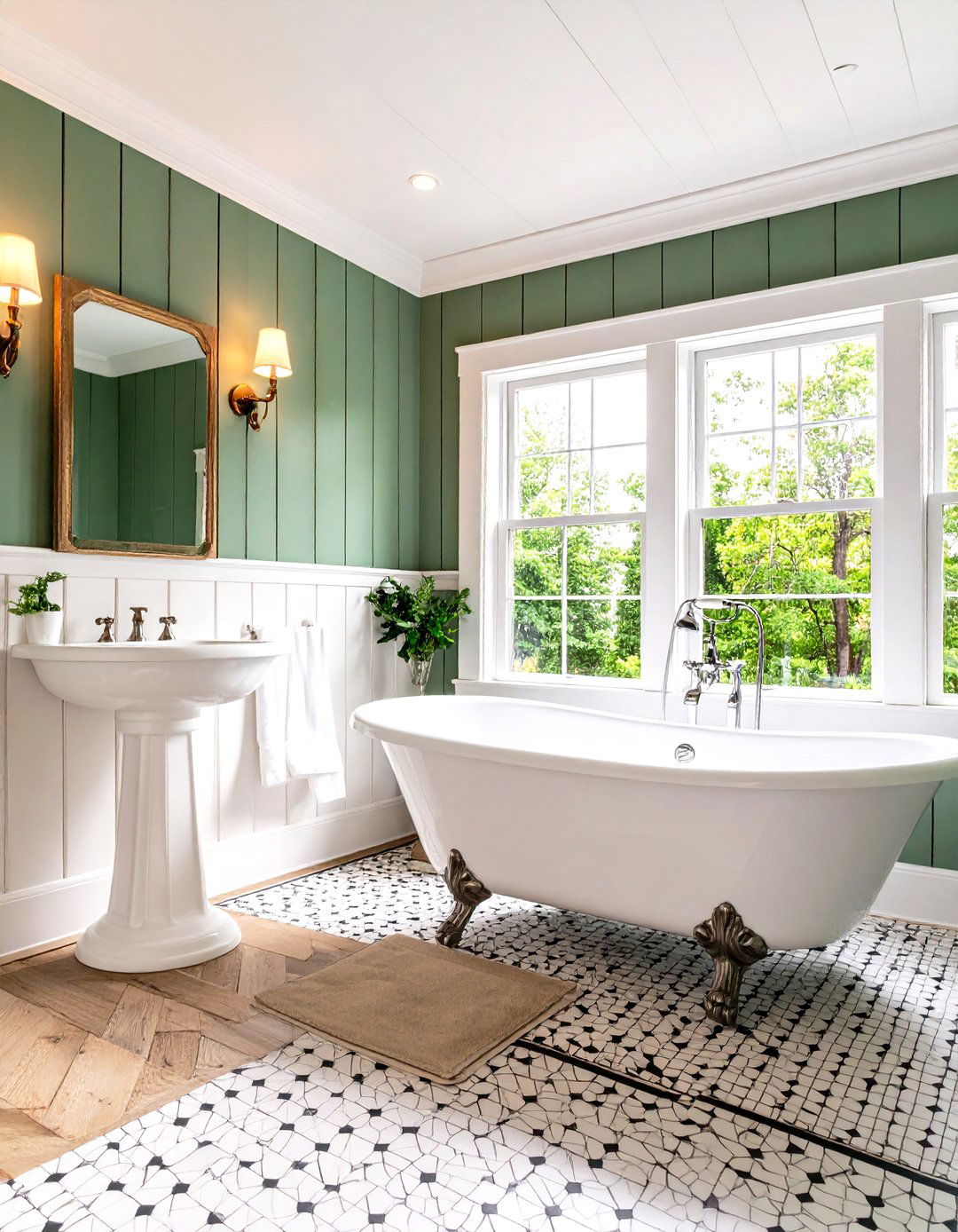 Vintage Green Shiplap Bathroom Nostalgia - 24 shiplap bathroom ideas