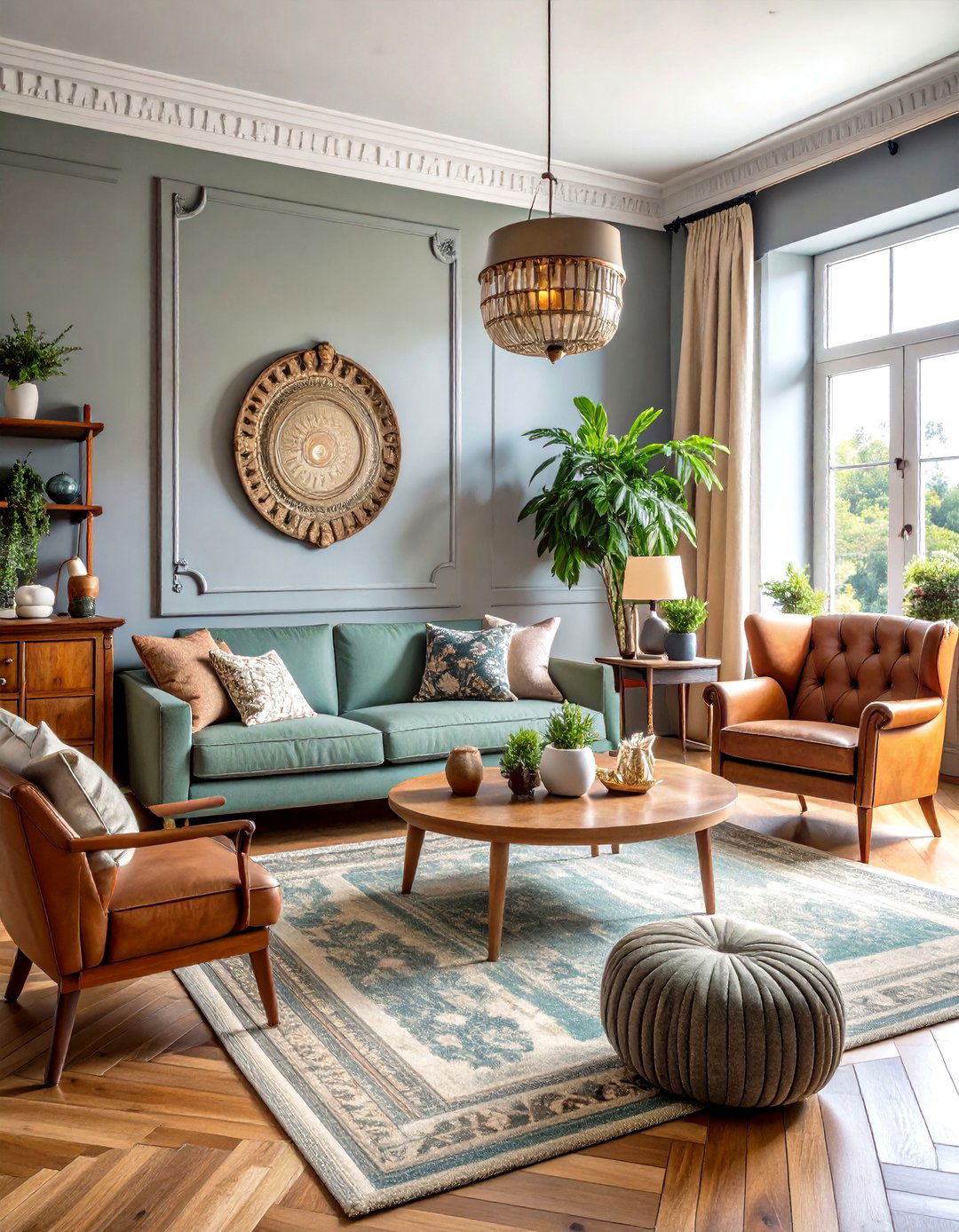 Vintage Greige Character - 24 Greige Living Room Ideas