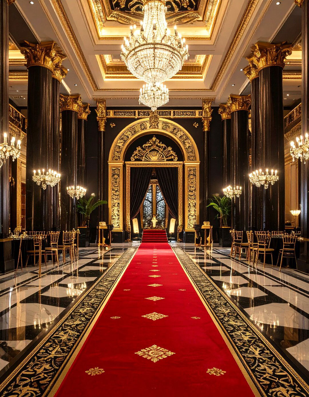 Vintage Hollywood Glamour Reception - 24 Great Gatsby Wedding Ideas