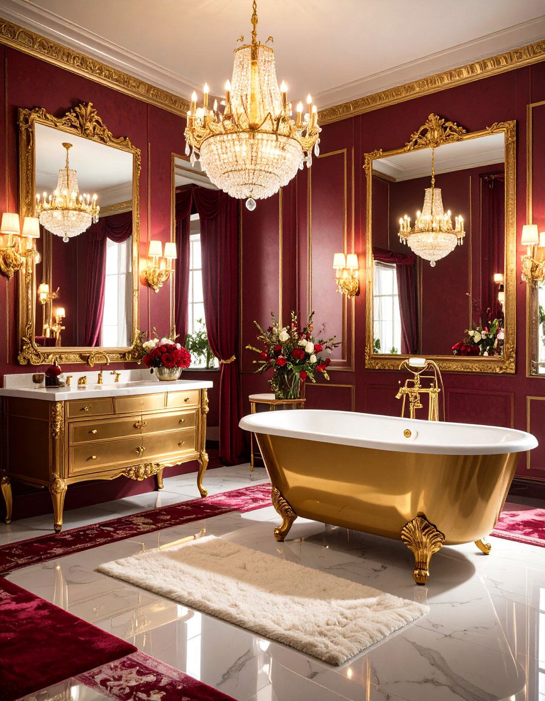 Vintage Hollywood Regency Glamour - 24 Ensuite Bathroom Ideas
