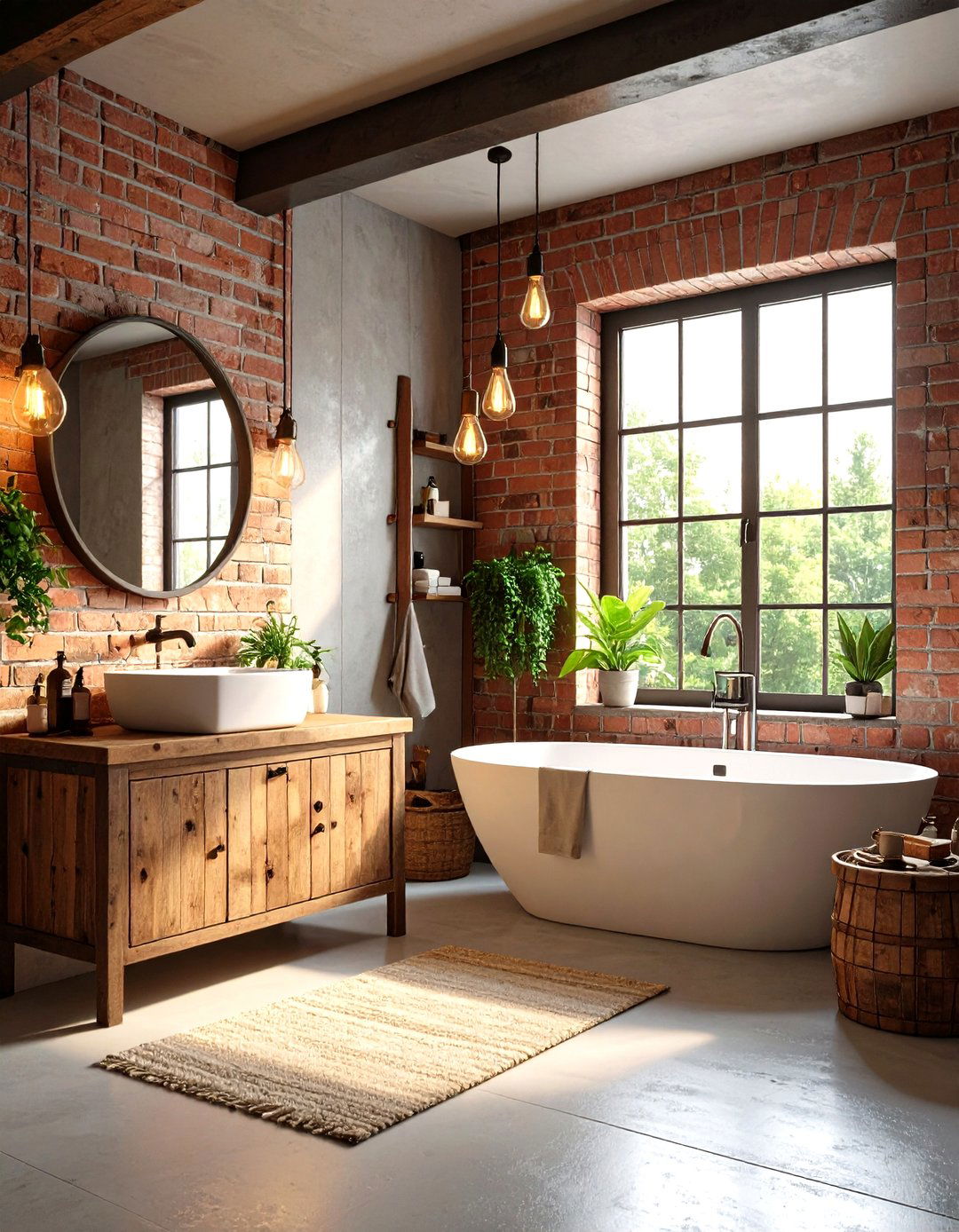 Vintage Industrial Chic - 24 Small Powder Room Ideas