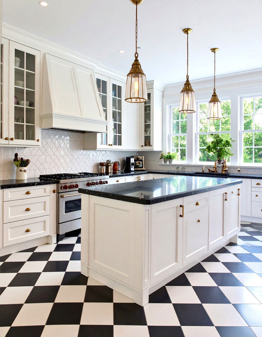 Vintage Inspired Black and White Kitchen - 24 Black and White Kitchen Ideas