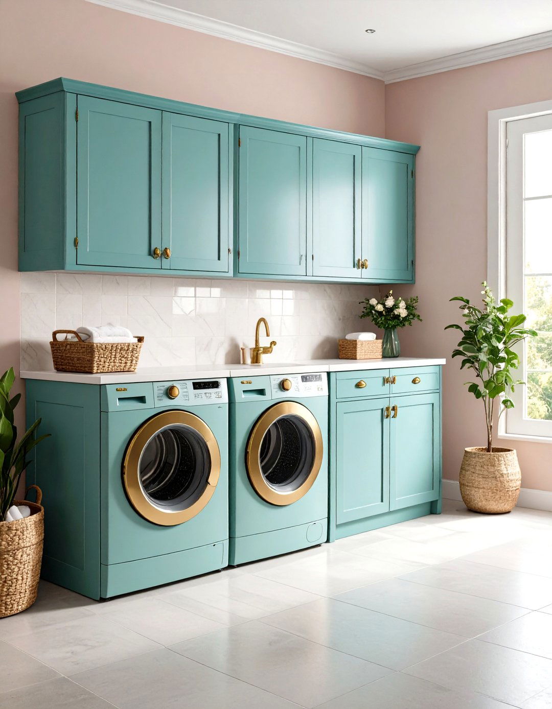 Vintage Inspired Cabinet Hardware - 24 Laundry Room Cabinet Ideas