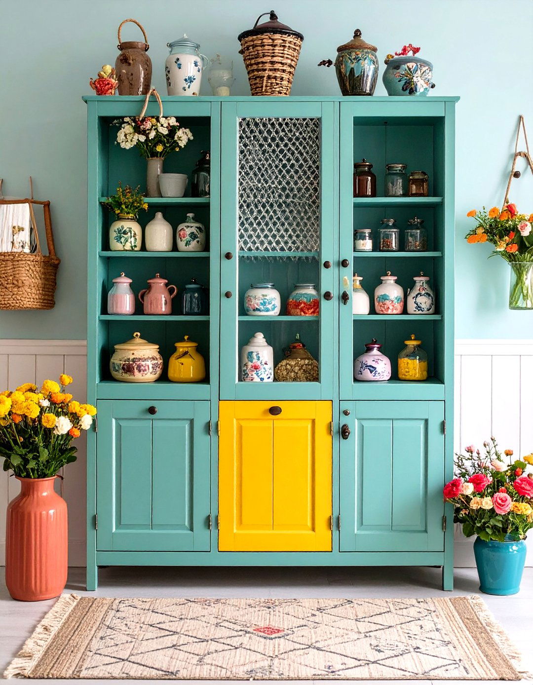 Vintage Inspired Coat Closet with Antique Details - 24 Coat Closet Ideas