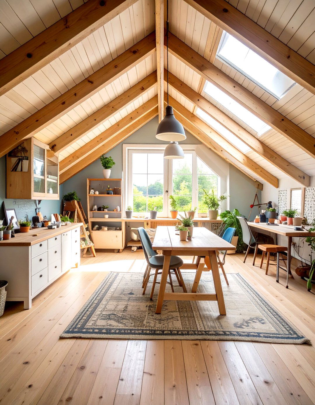 Vintage Inspired Craft Room Workshop - 24 attic room ideas