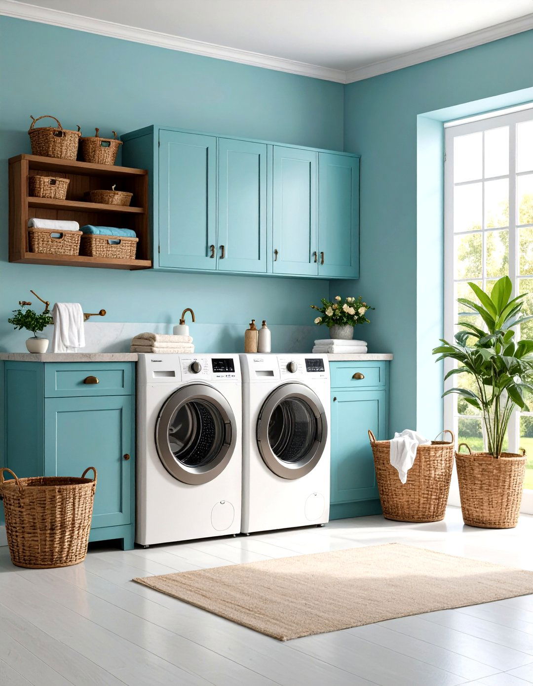Vintage Inspired Door with Antique Hardware and Weathered Finish - 24 Laundry Room Door Ideas