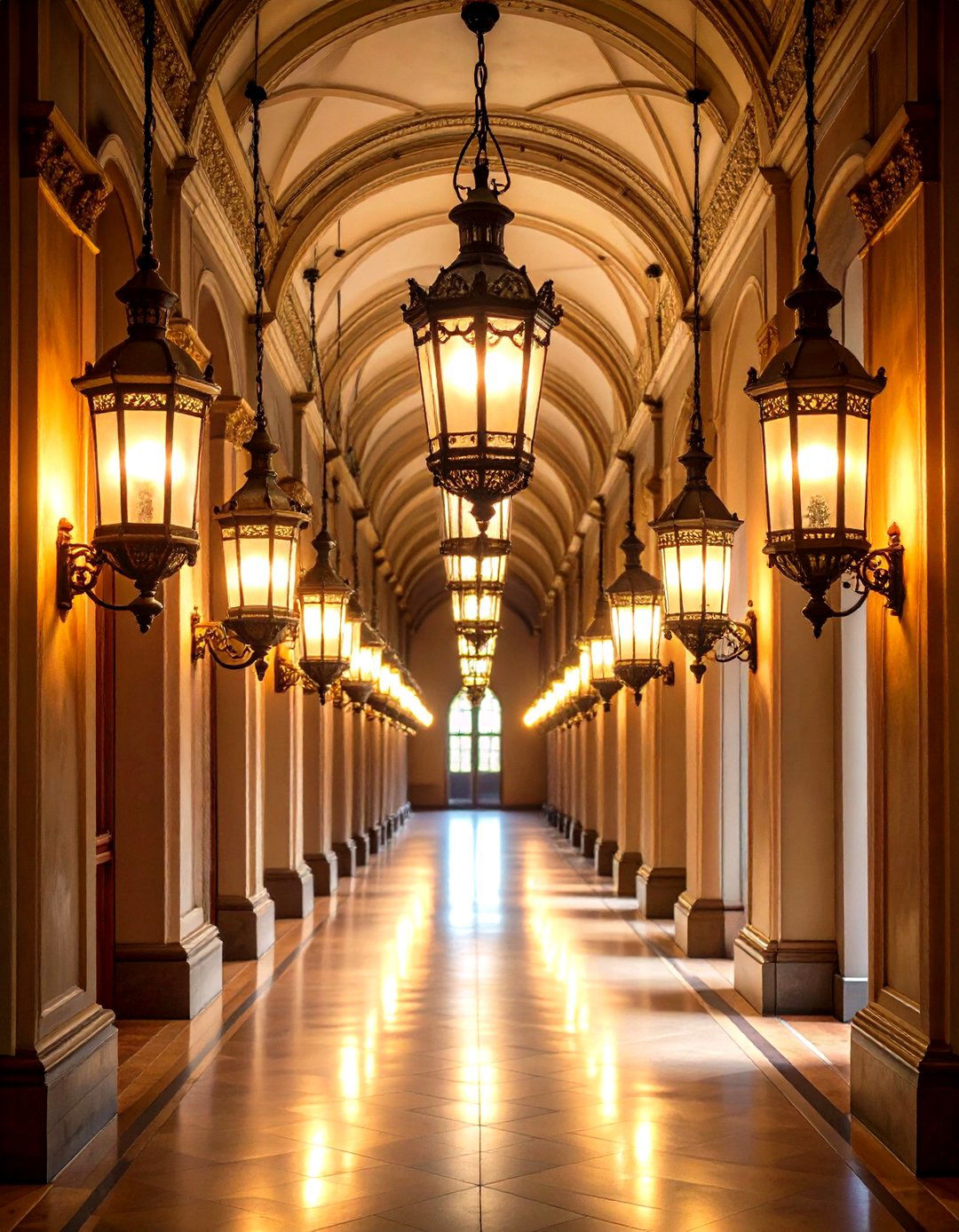 Vintage Inspired Lantern Clusters - 24 Hallway Lighting Ideas