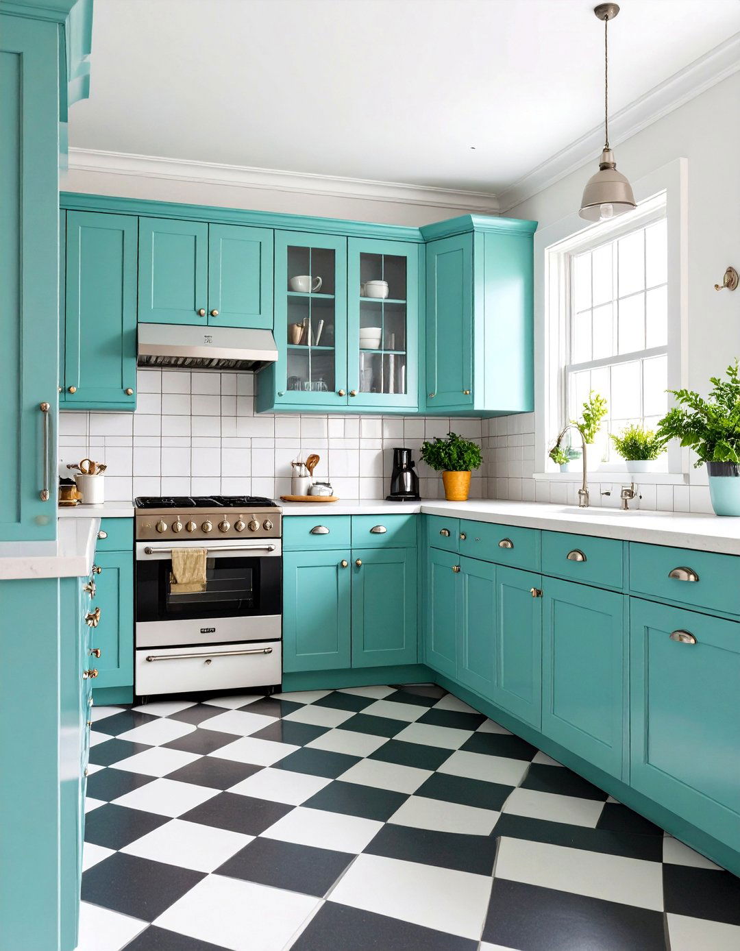 Vintage Inspired Mint Green Kitchen - 24 Mint Green Kitchen Ideas