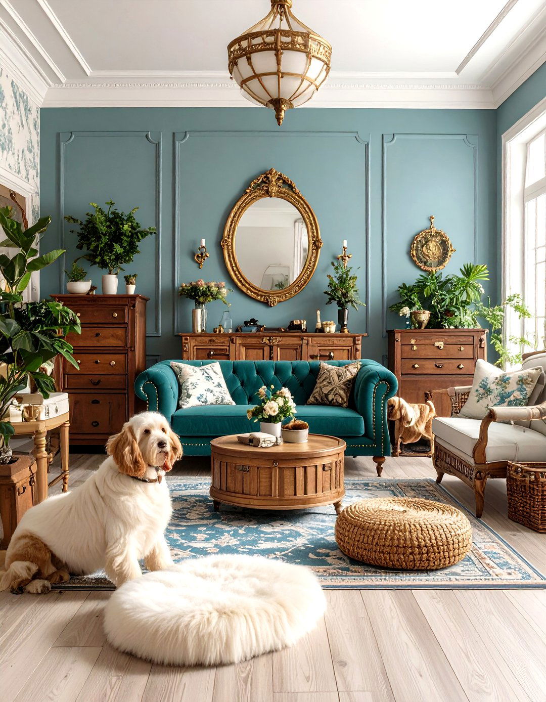 Vintage Inspired Parlor - 24 Dog Room Ideas
