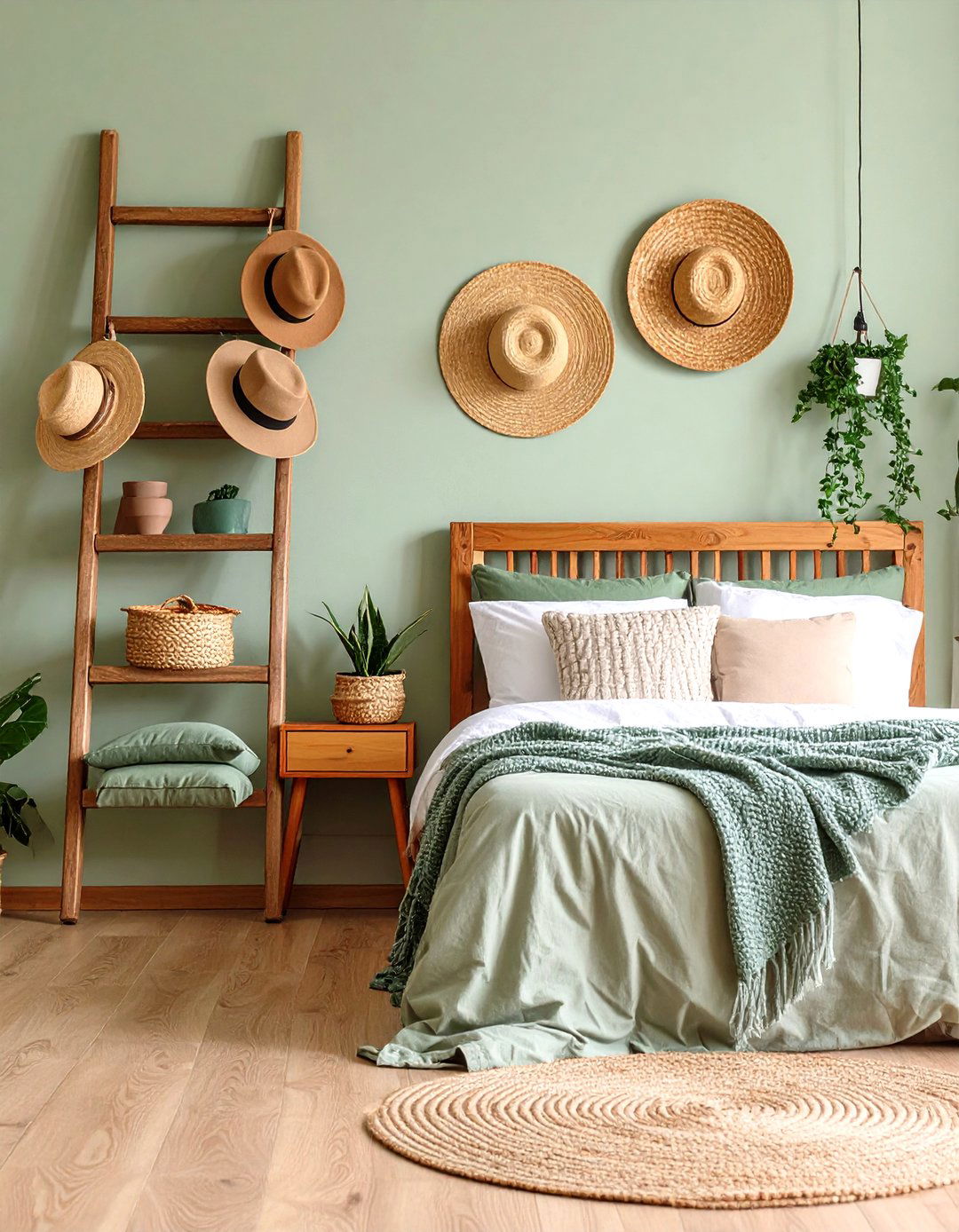 Vintage Ladder Hat Rack Conversion - 24 Hat Rack Ideas