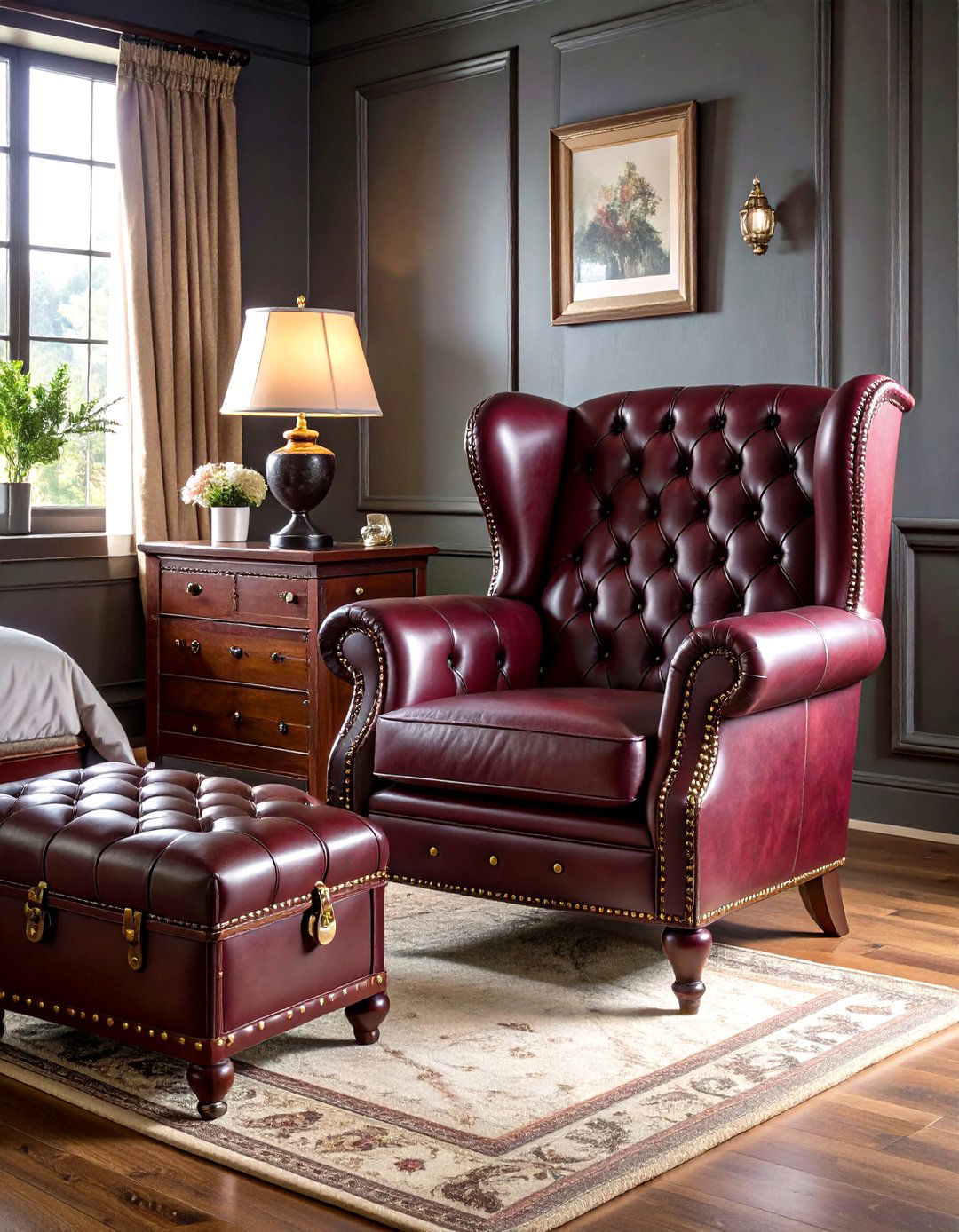 Vintage Leather Furniture Collection - 24 Steampunk Bedroom Ideas