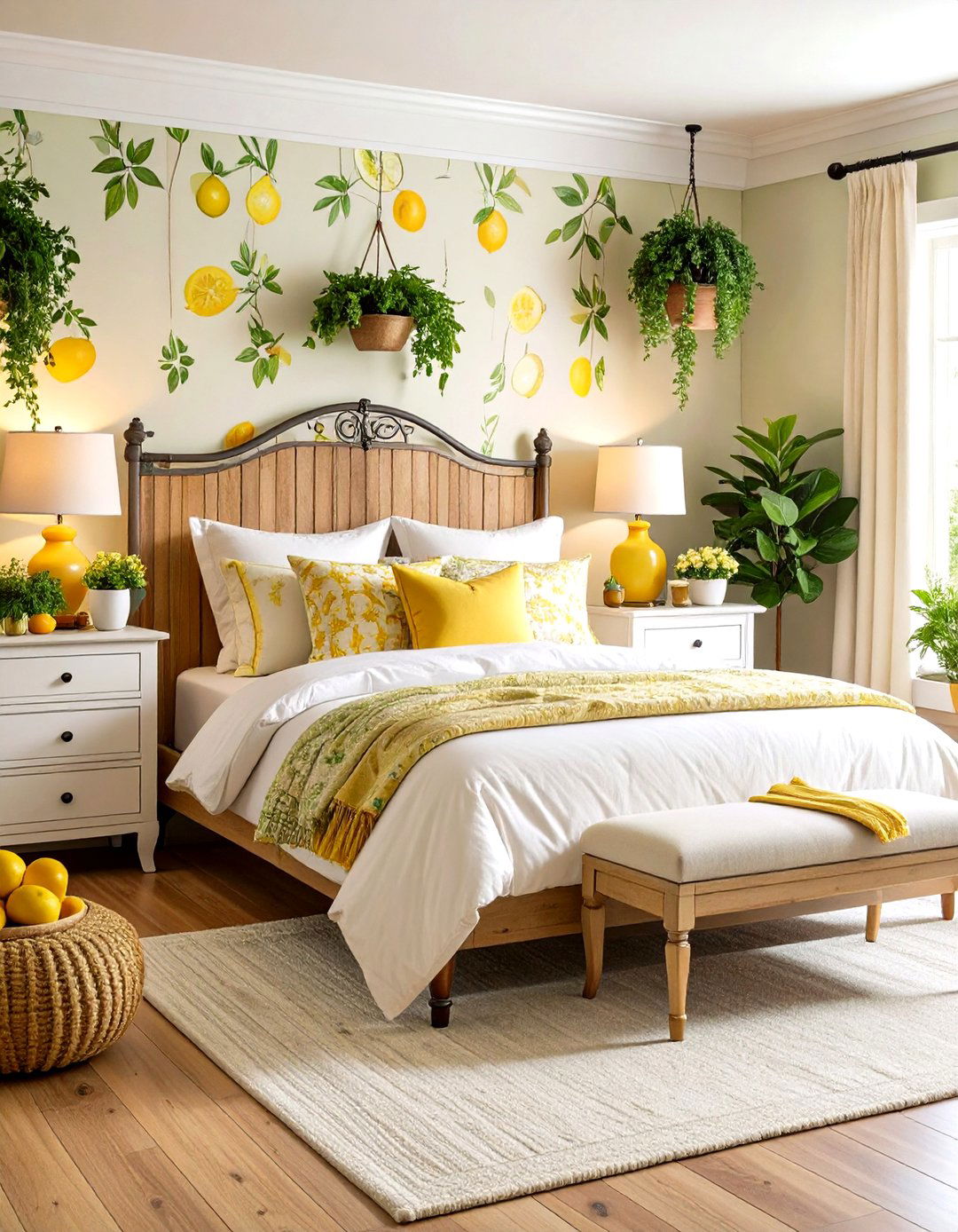 Vintage Lemon Kitchen Garden Style - 24 Lemon Bedroom Ideas